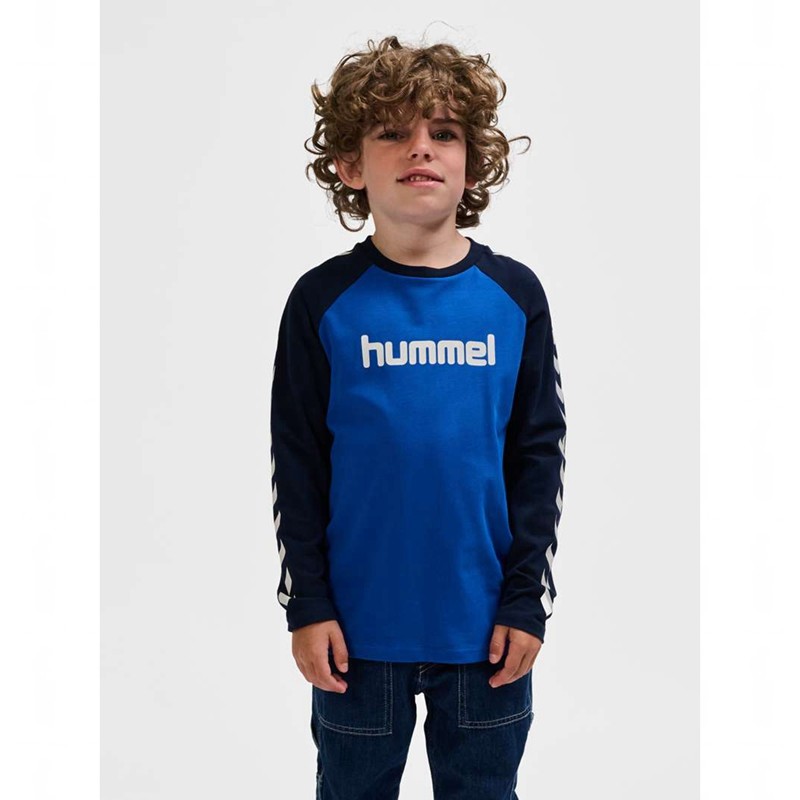 Hummel Boys L/S T-shirts Kinderen Blauw | 640163-818
