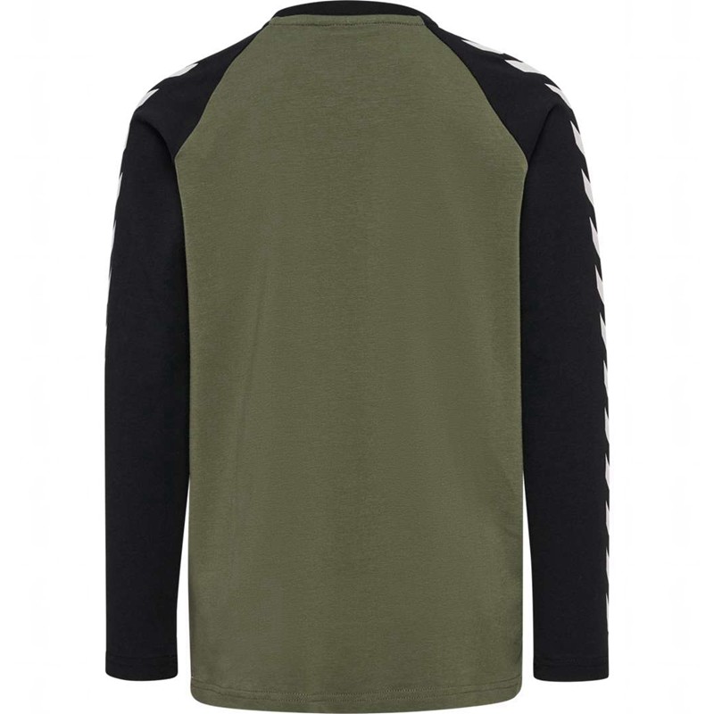 Hummel Boys L/S T-shirts Kinderen Olijfgroen | 253886-355