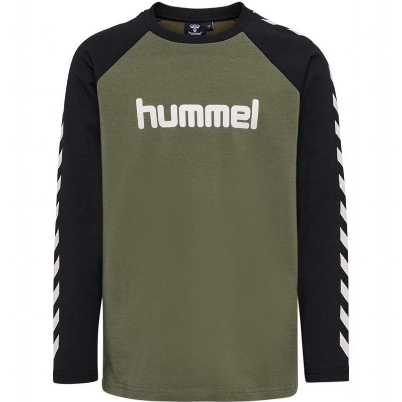 Hummel Boys L/S T-shirts Kinderen Olijfgroen | 253886-355