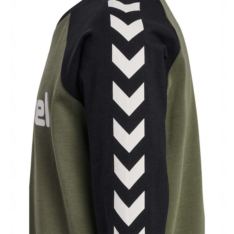 Hummel Boys L/S T-shirts Kinderen Olijfgroen | 253886-355