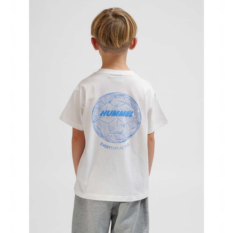 Hummel Casper S/S T-shirts Kinderen Wit | 585931-302