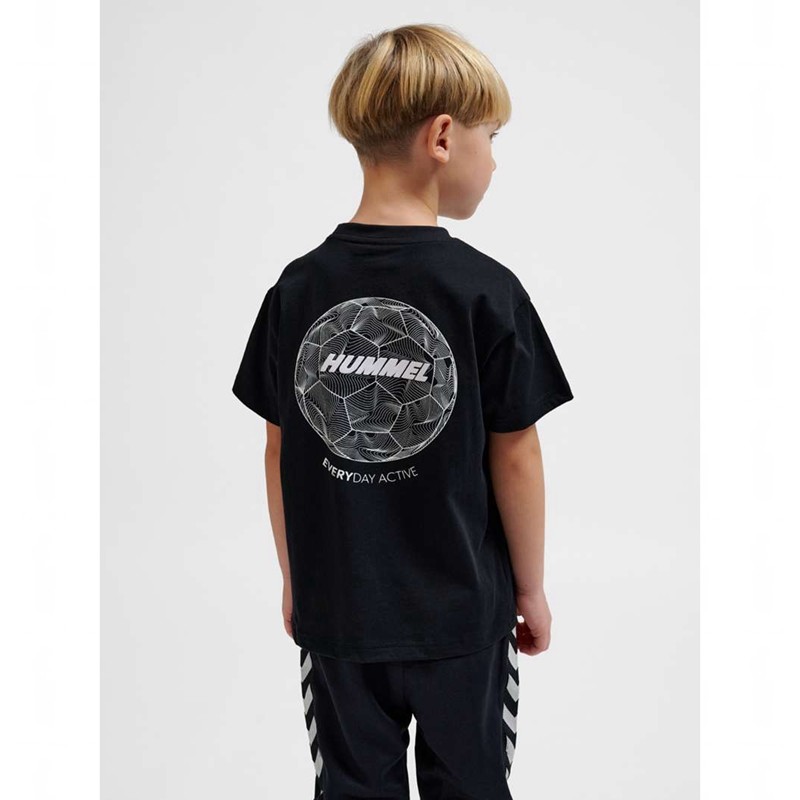 Hummel Casper S/S T-shirts Kinderen Zwart | 463097-205