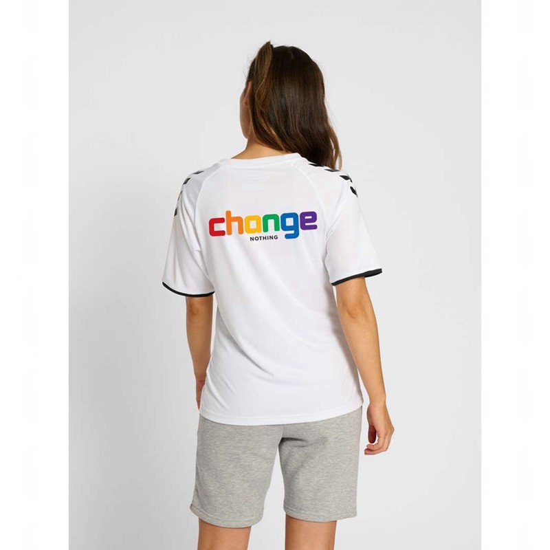 Hummel Change Football Jersey Heren Wit | 325597-893
