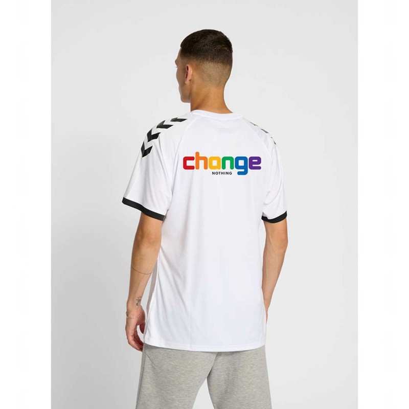 Hummel Change Football Jersey Heren Wit | 325597-893
