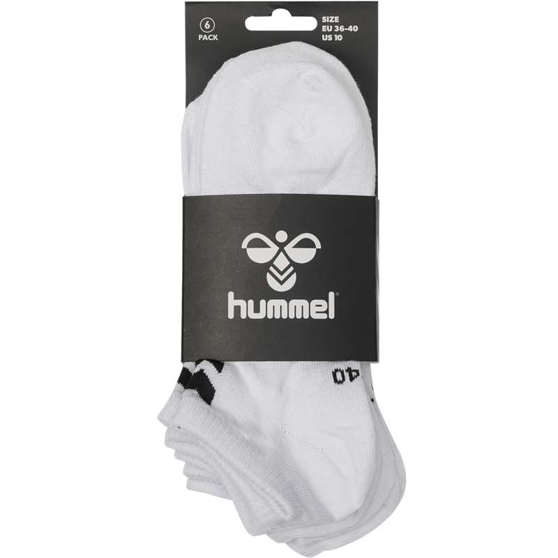 Hummel Chevron 6-pack Ankles Sokken Heren Wit | 356313-959
