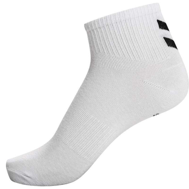 Hummel Chevron 6-pack Mid Cuts Sokken Heren Wit | 635797-705