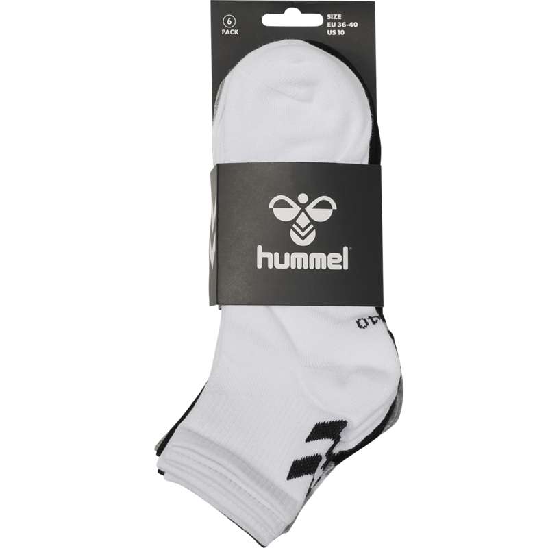 Hummel Chevron 6-pack Mid Cuts Sokken Heren Zwart | 056597-231