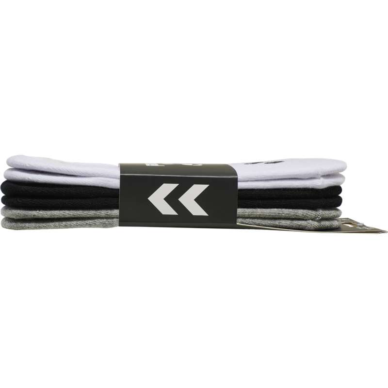 Hummel Chevron 6-pack No Shows Sokken Heren Wit | 099191-393