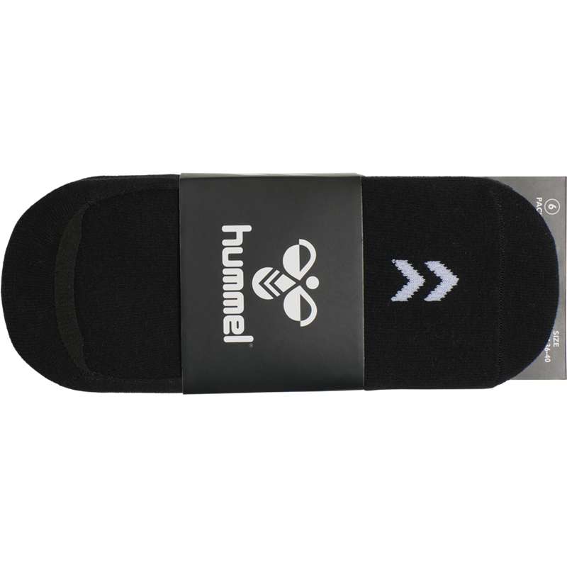 Hummel Chevron 6-pack No Shows Sokken Heren Zwart | 728589-810
