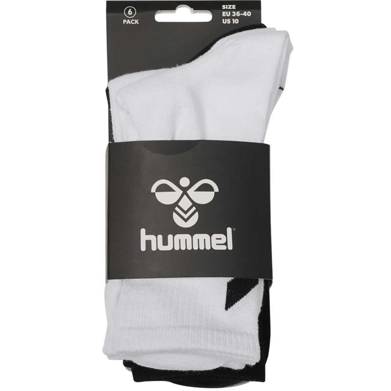 Hummel Chevron 6-packs Sokken Heren Zwart | 808522-039