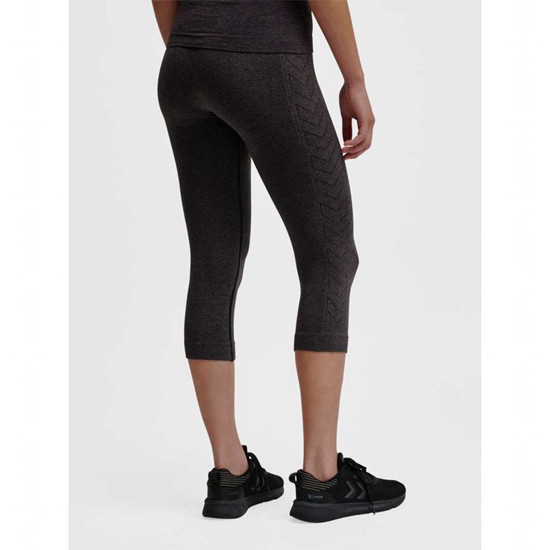 Hummel Ci Seamless 3/4 Hardloopbroek Dames Zwart | 195324-869