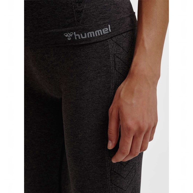 Hummel Ci Seamless 3/4 Hardloopbroek Dames Zwart | 195324-869