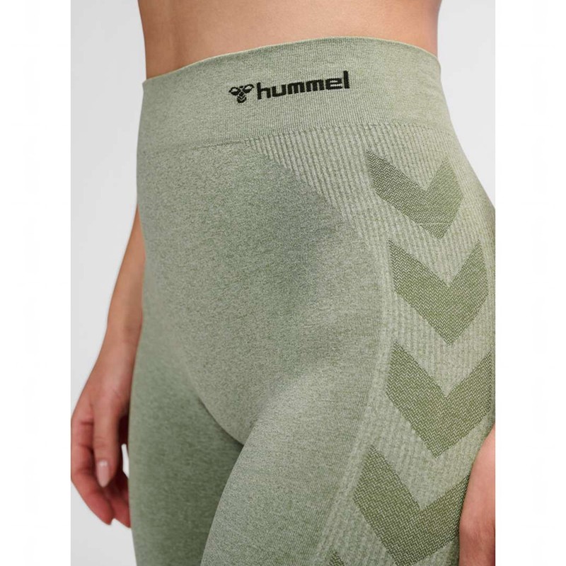Hummel Ci Seamless Mid Waist Hardloopbroek Dames Groen | 283845-087
