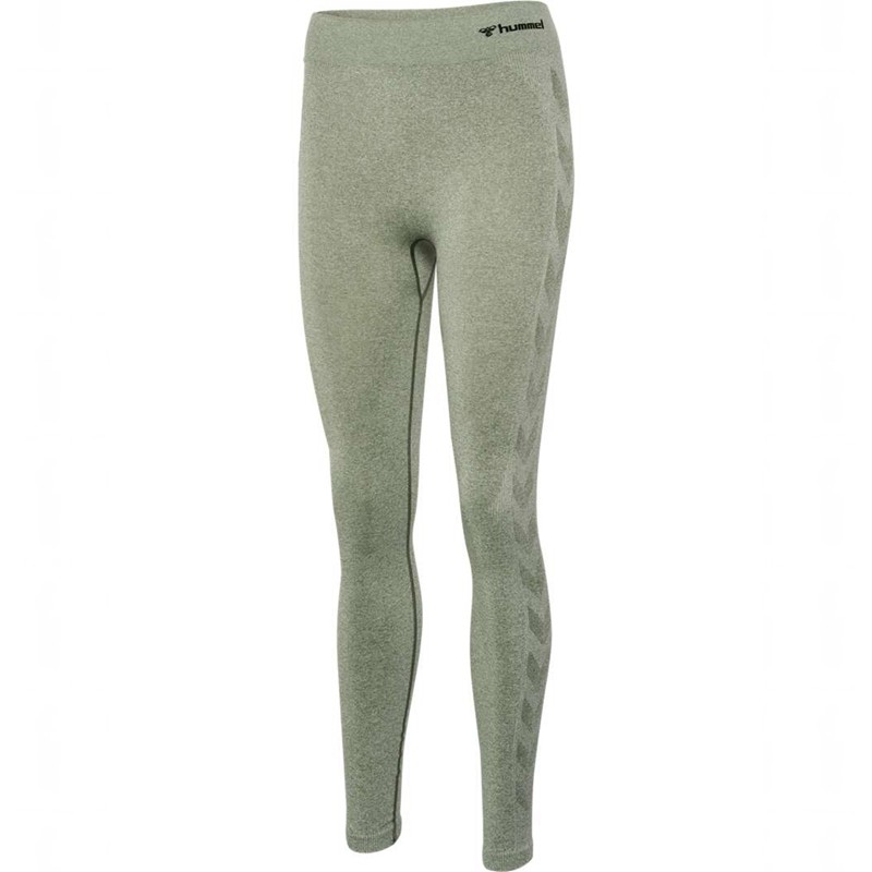Hummel Ci Seamless Mid Waist Hardloopbroek Dames Groen | 283845-087
