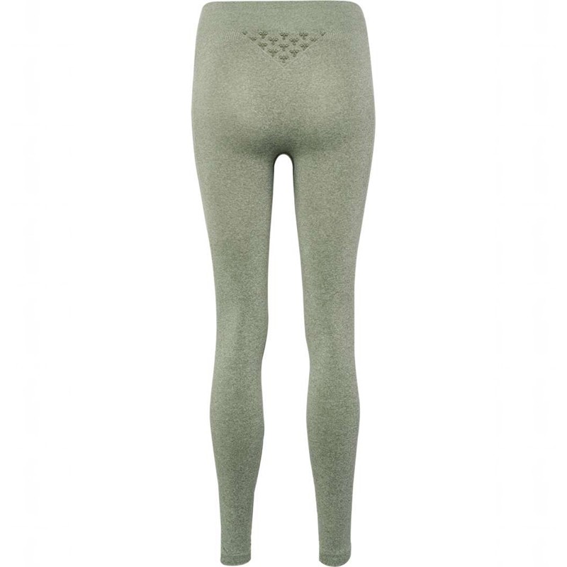 Hummel Ci Seamless Mid Waist Hardloopbroek Dames Groen | 283845-087
