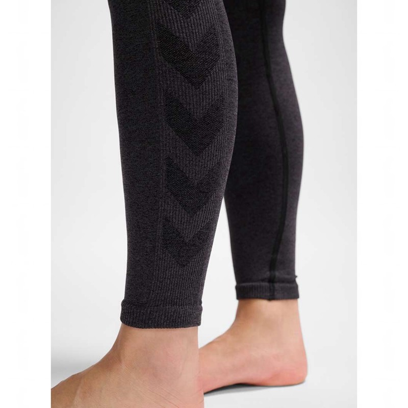 Hummel Ci Seamless Mid Waist Hardloopbroek Dames Zwart | 284634-624