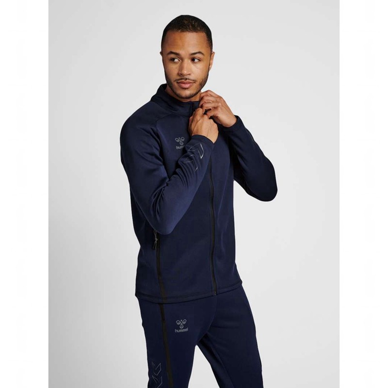 Hummel Cima Xk Zip Jassen Heren Donkerblauw | 836611-200