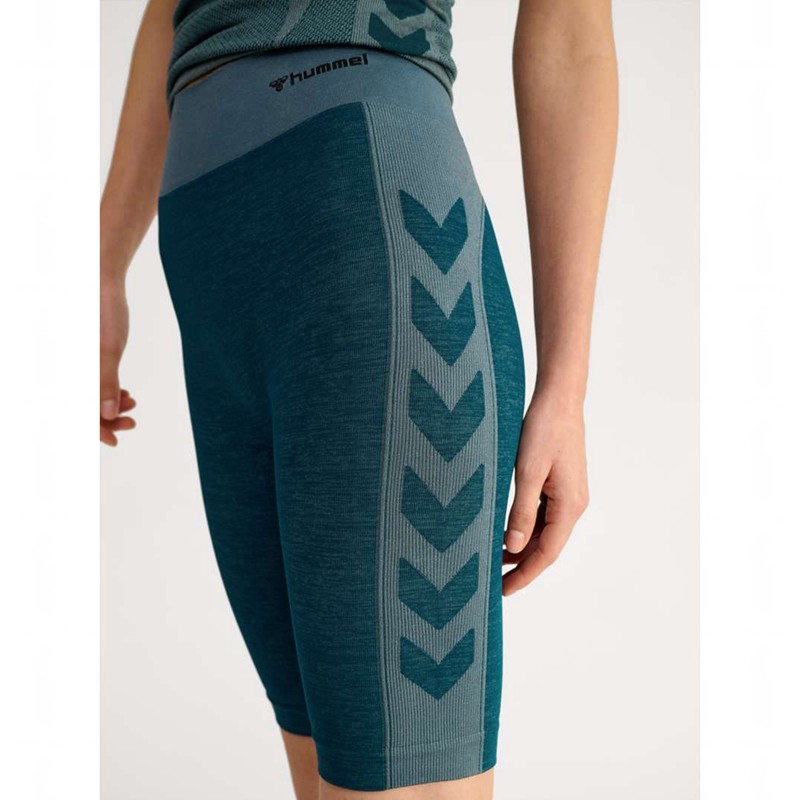 Hummel Clea Seamless Cycling Korte Broek Dames Blauw | 862192-565