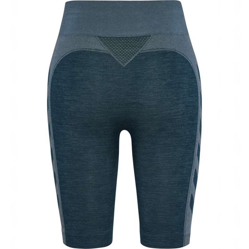 Hummel Clea Seamless Cycling Korte Broek Dames Blauw | 862192-565