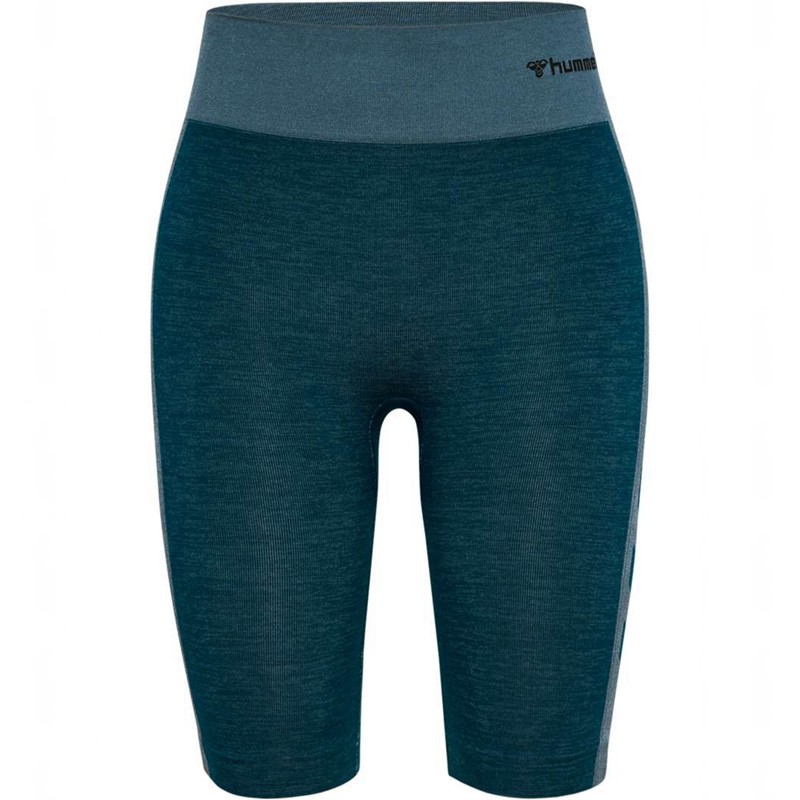 Hummel Clea Seamless Cycling Korte Broek Dames Blauw | 862192-565