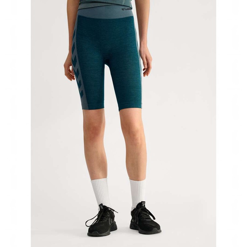 Hummel Clea Seamless Cycling Korte Broek Dames Blauw | 862192-565