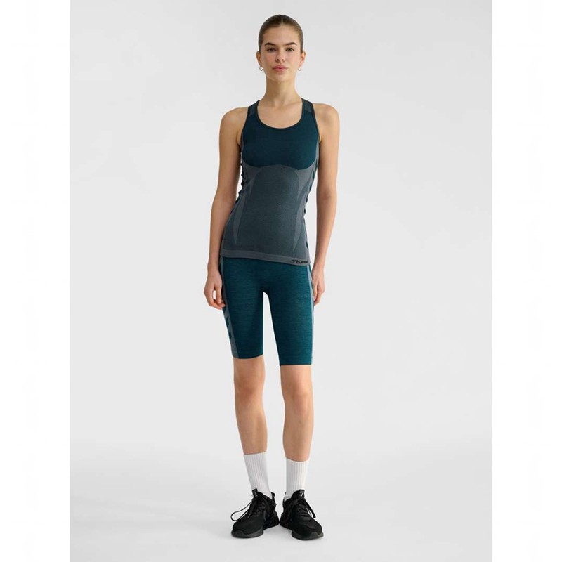 Hummel Clea Seamless Tanktop Dames Blauw | 476515-281