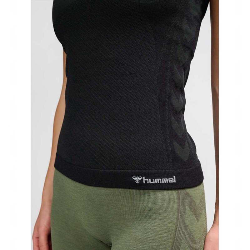 Hummel Clea Seamless Tight Hoodie Dames Zwart | 837165-430
