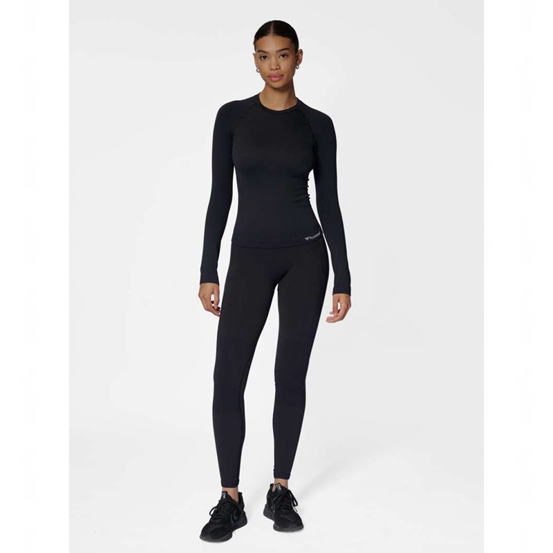 Hummel Clea Seamless Tight L/S Jassen Dames Zwart | 340232-514