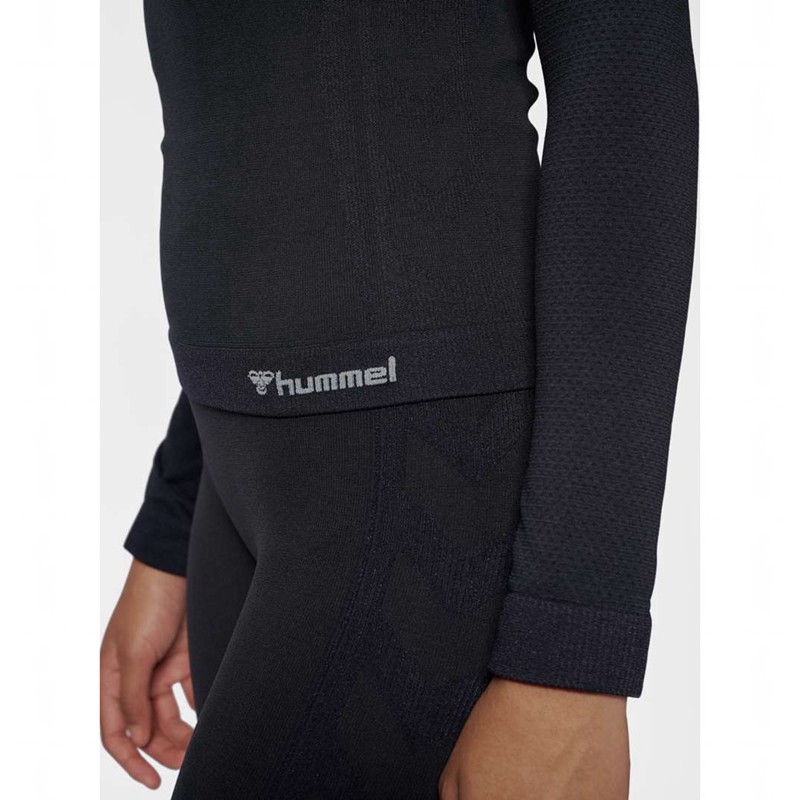 Hummel Clea Seamless Tight L/S Jassen Dames Zwart | 340232-514