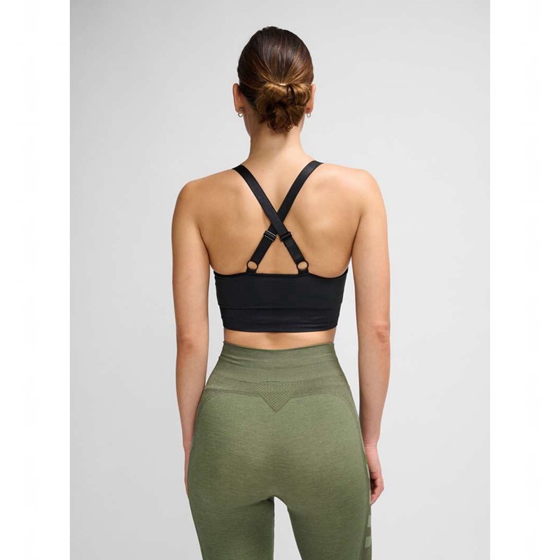 Hummel Clea Seamless Top Sport BH Dames Zwart | 067178-384