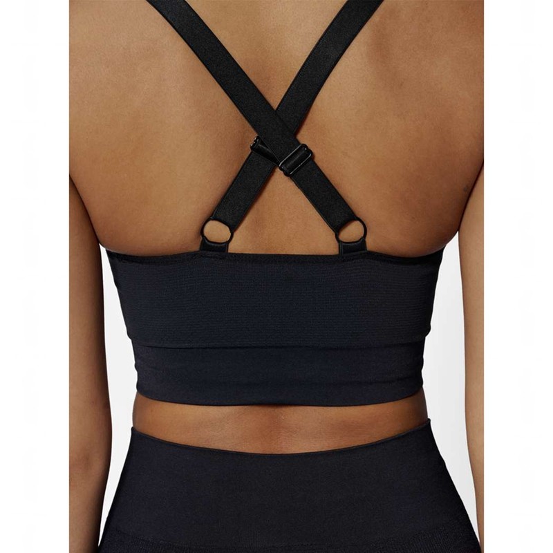 Hummel Clea Seamless Top Sport BH Dames Zwart | 067178-384