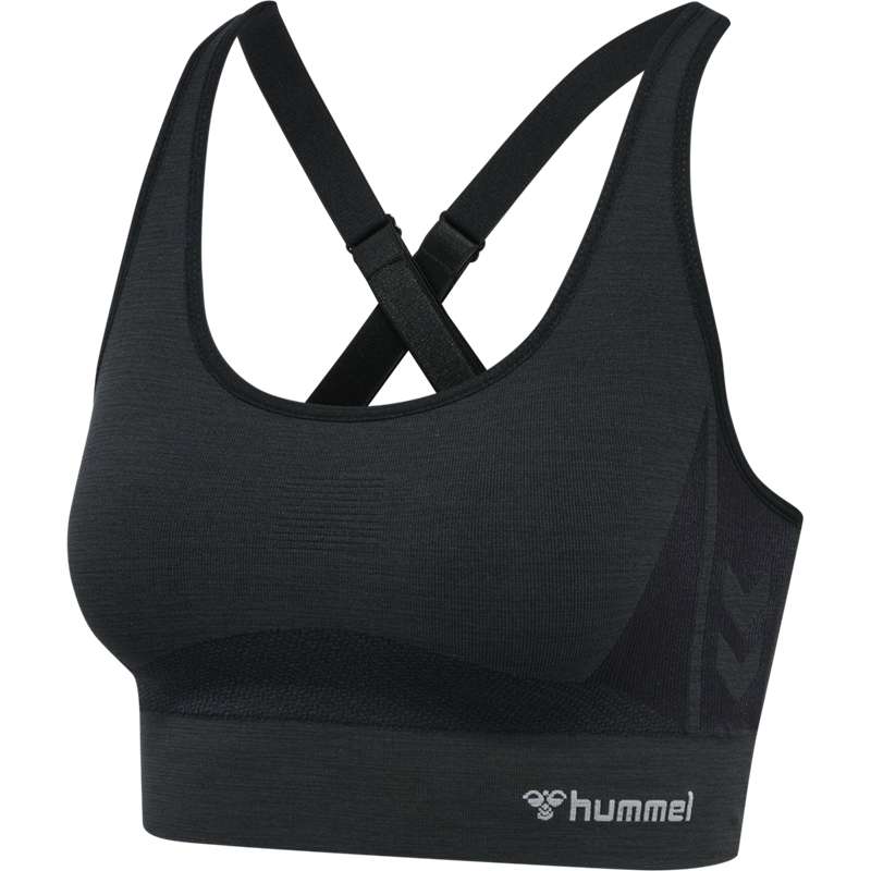 Hummel Clea Seamless Top Sport BH Dames Zwart | 067178-384
