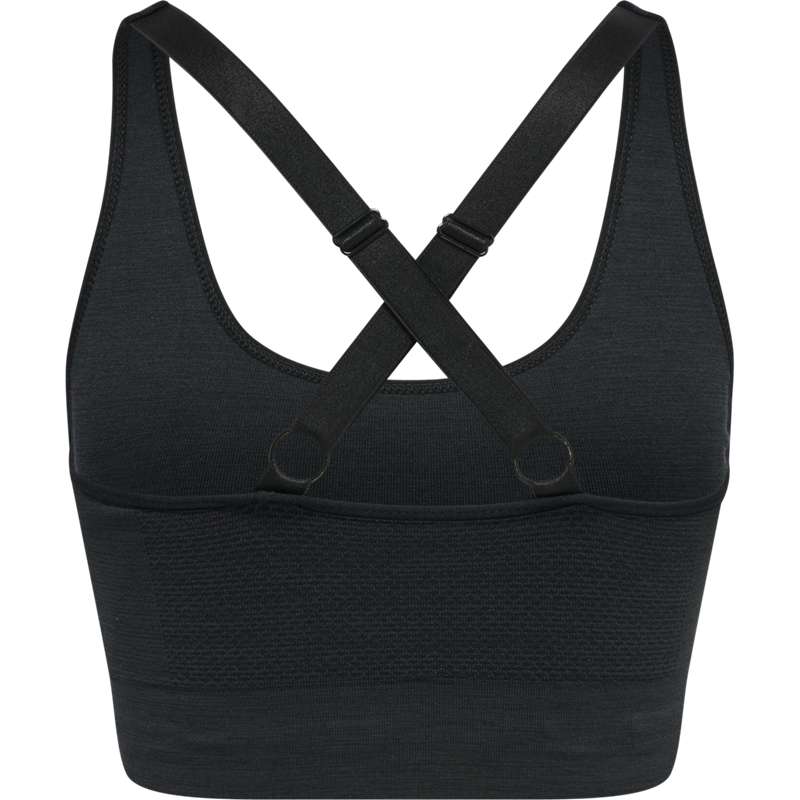 Hummel Clea Seamless Top Sport BH Dames Zwart | 067178-384