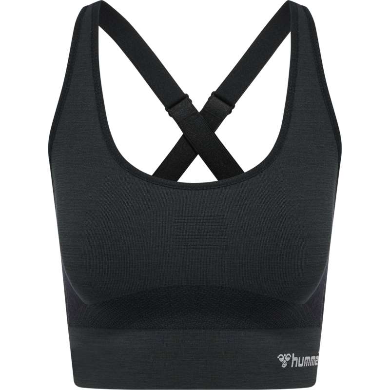 Hummel Clea Seamless Top Sport BH Dames Zwart | 067178-384