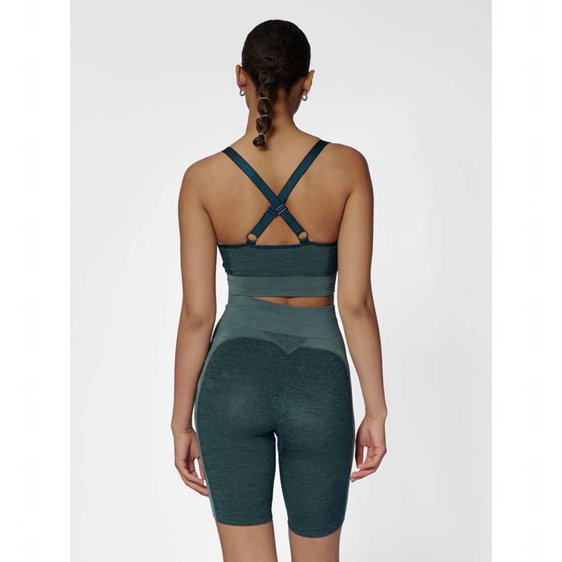 Hummel Clea Seamless Top Sport BH Dames Groen | 985021-067