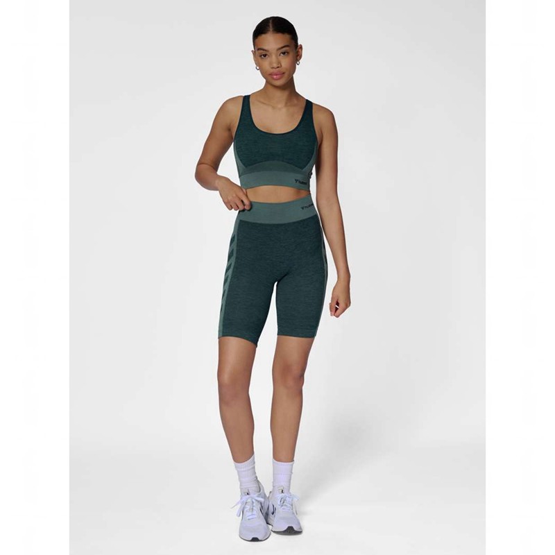 Hummel Clea Seamless Top Sport BH Dames Groen | 985021-067