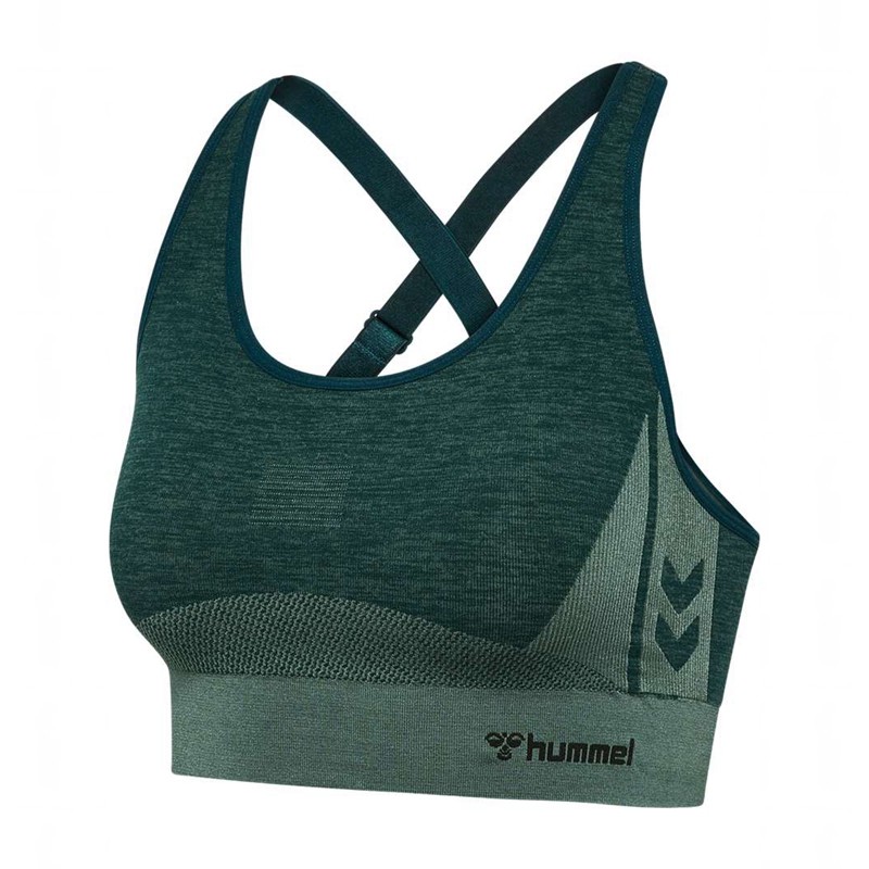 Hummel Clea Seamless Top Sport BH Dames Groen | 985021-067