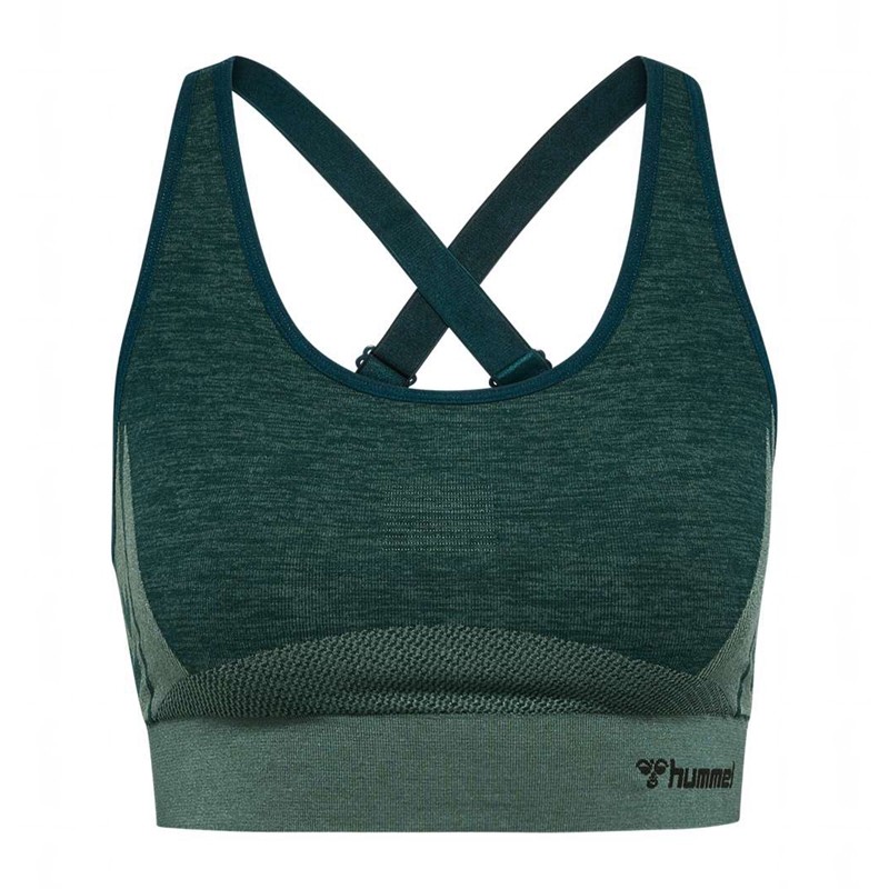 Hummel Clea Seamless Top Sport BH Dames Groen | 985021-067