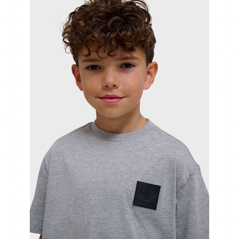 Hummel Clean S/S T-shirts Kinderen Grijs | 346820-279