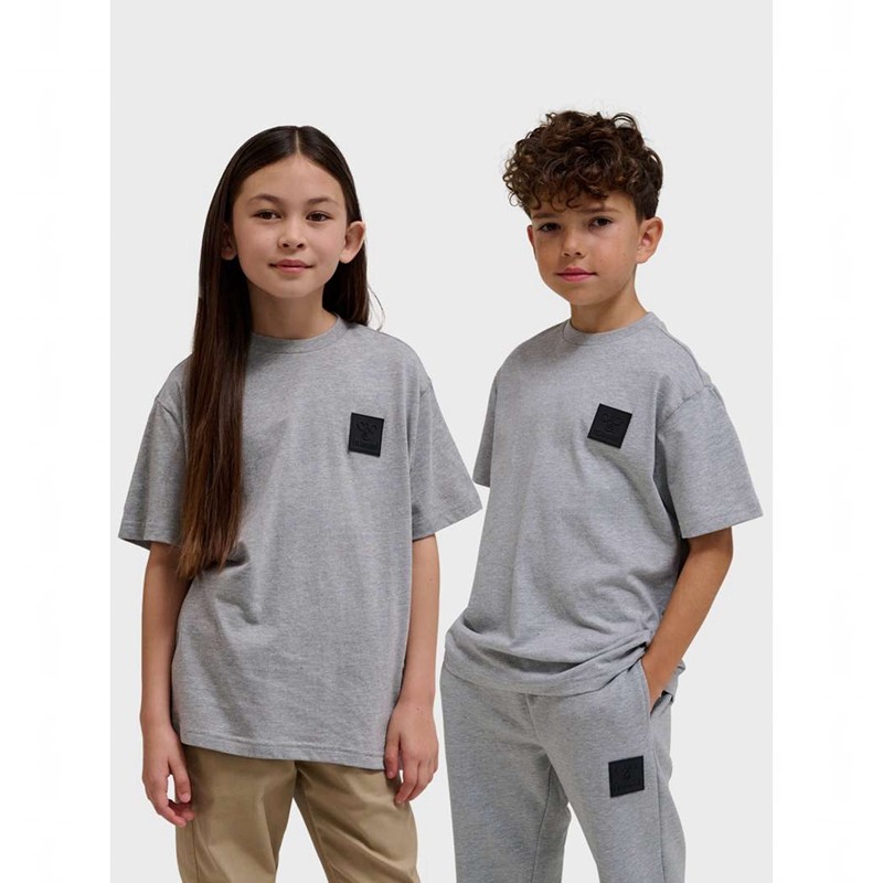 Hummel Clean S/S T-shirts Kinderen Grijs | 346820-279