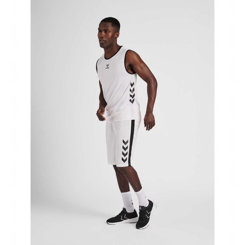 Hummel Core Xk Basket Broek Heren Wit | 104223-141