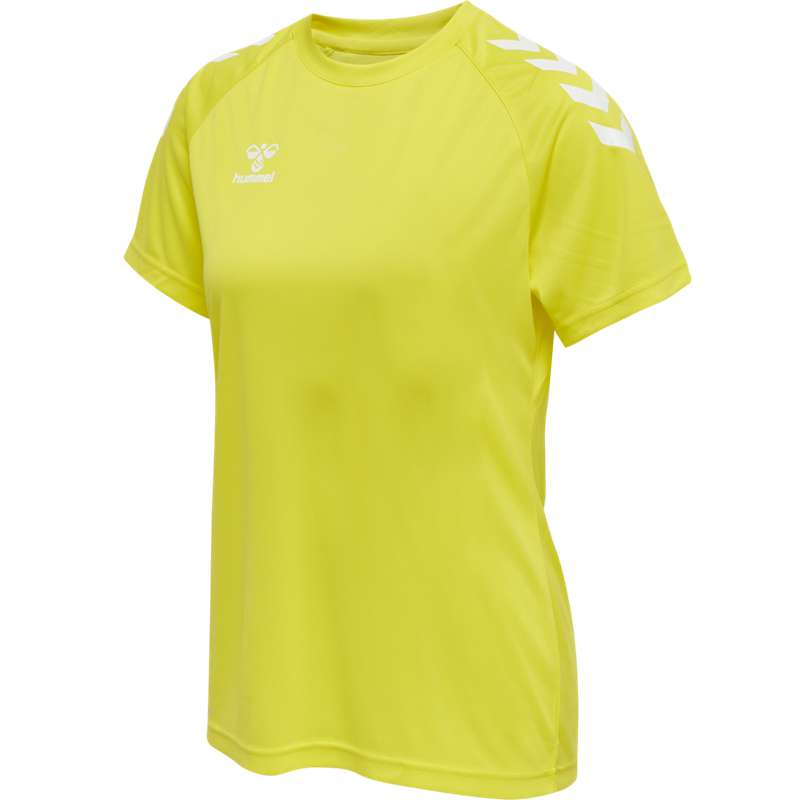 Hummel Core Xk Core Poly S/S Hoodie Dames Geel | 824514-950