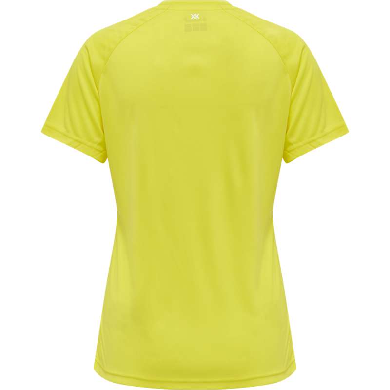 Hummel Core Xk Core Poly S/S Hoodie Dames Geel | 824514-950