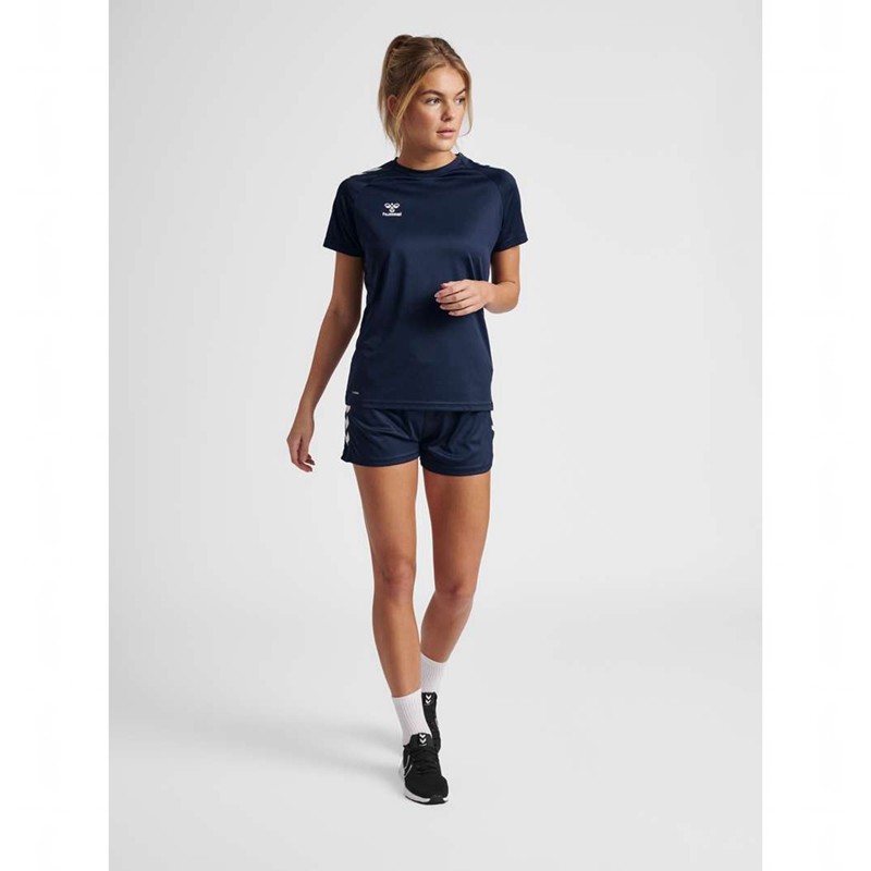 Hummel Core Xk Core Poly S/S Joggingbroek Dames Donkerblauw | 993197-360