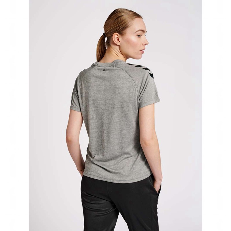 Hummel Core Xk Core Poly S/S Korte Broek Dames Grijs | 528248-940