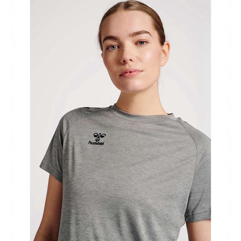 Hummel Core Xk Core Poly S/S Korte Broek Dames Grijs | 528248-940