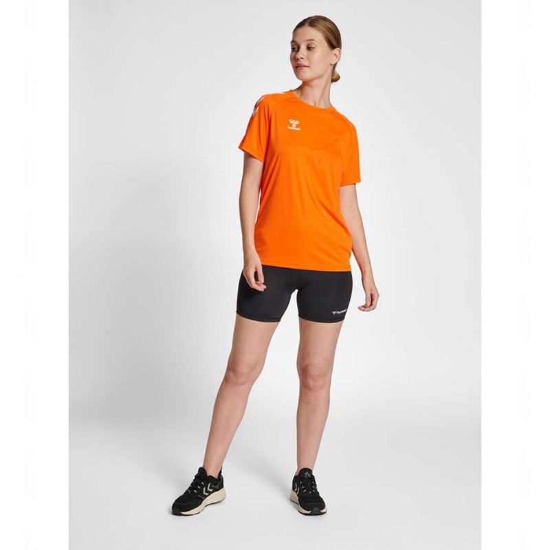 Hummel Core Xk Core Poly S/S T-shirts Dames Oranje | 347983-428