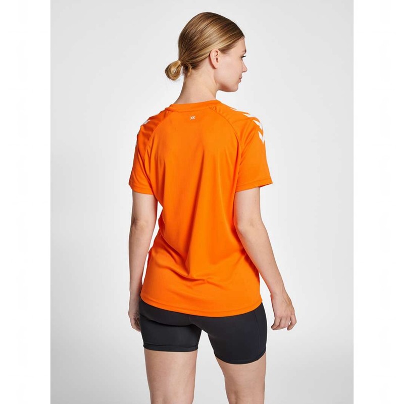 Hummel Core Xk Core Poly S/S T-shirts Dames Oranje | 347983-428