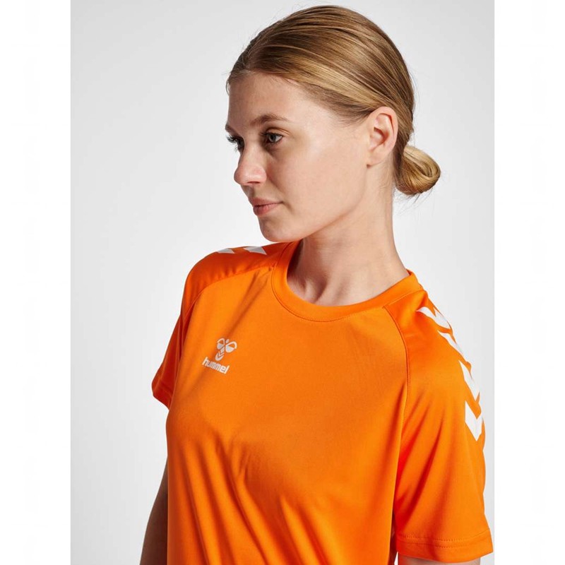 Hummel Core Xk Core Poly S/S T-shirts Dames Oranje | 347983-428