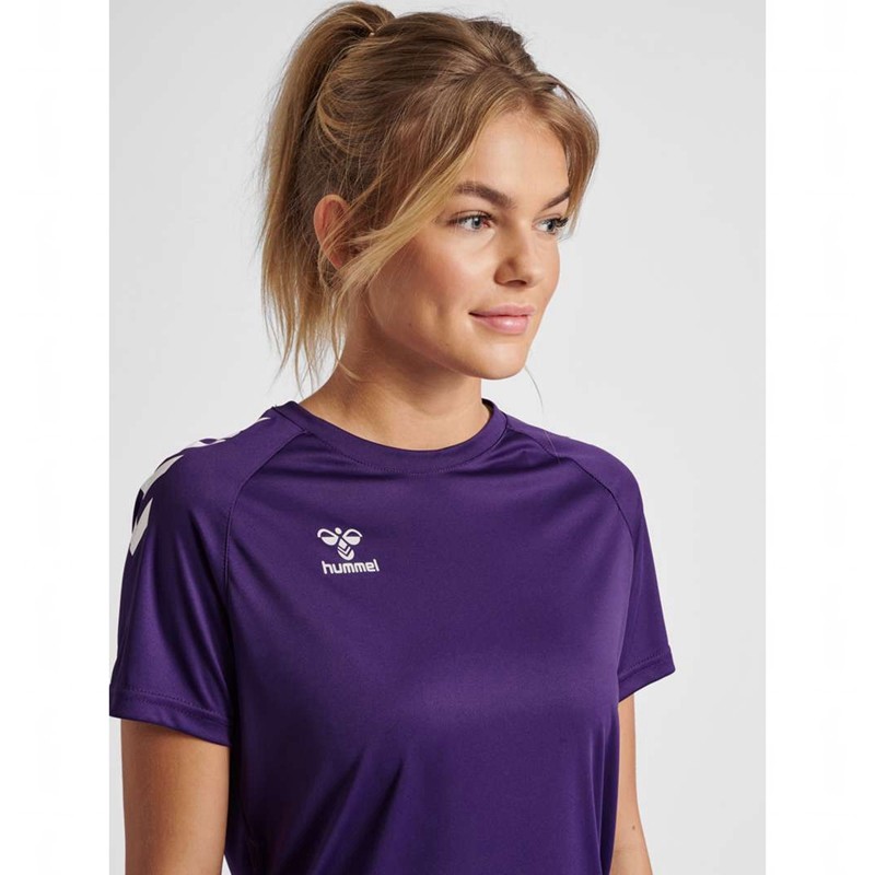 Hummel Core Xk Core Poly S/S T-shirts Dames Paars | 936625-498